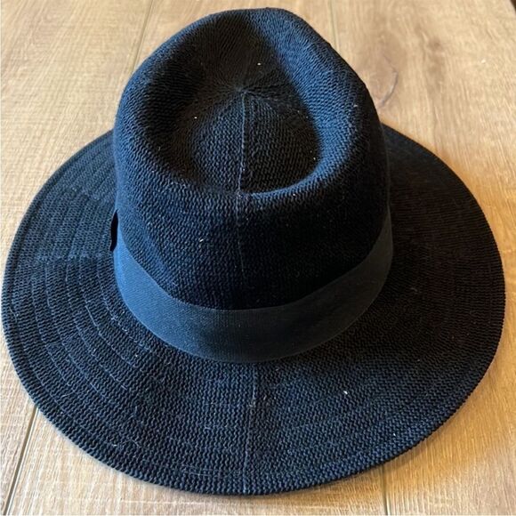 Anthropologie Rancher Nubby Packable Hat / Black - Picture 3 of 7